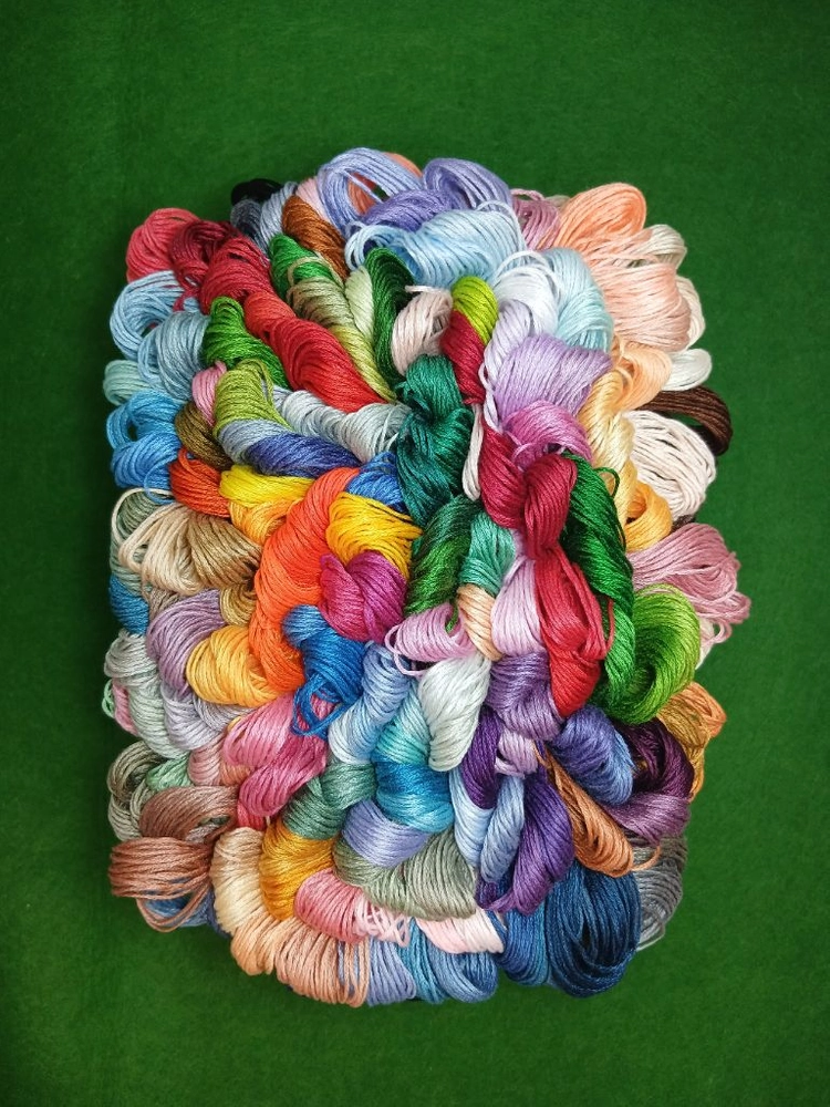 무배)199색 프랑스 자수실 십자수실, french embroidery 이미지