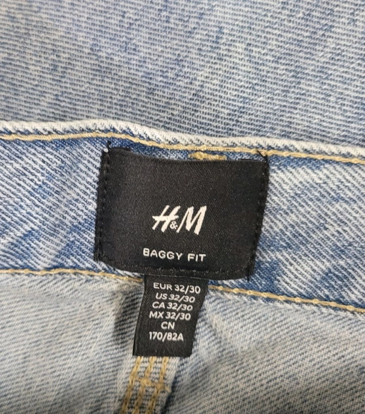 H&M 배기핏 카고 청바지 32/30사이즈 새제품 4만원 이미지