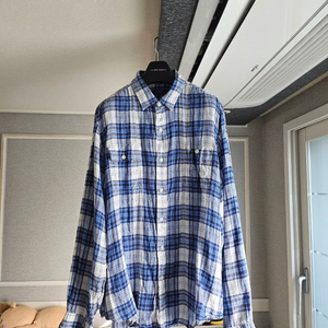 [거의 새것] 폴로 랄프로렌 린넨 체크 셔츠 남방 XXL 이미지