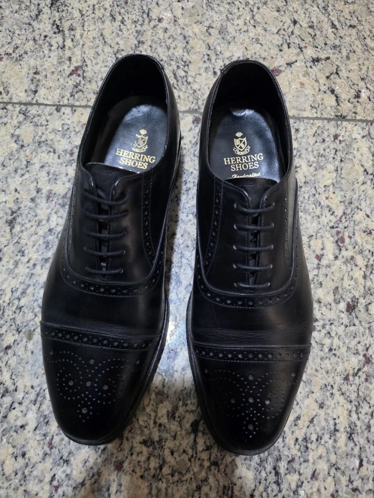 Herring Shoes 남성 옥스포드 구두 블랙 8 이미지