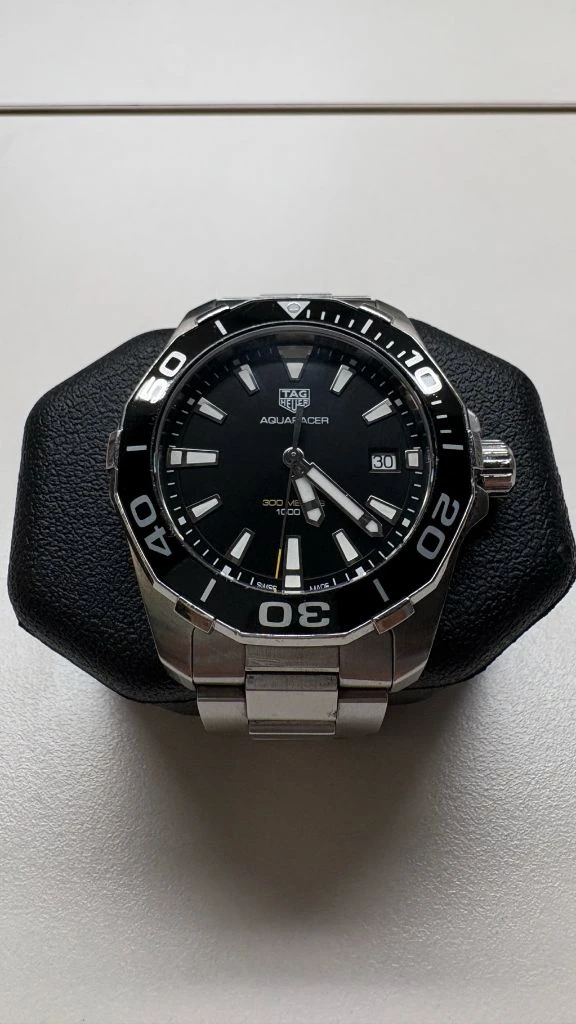 태그호이어 아쿠아레이서 쿼츠 41mm 검판 이미지