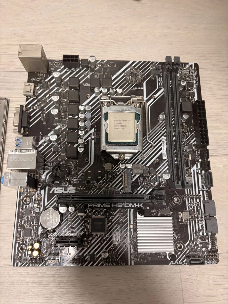 인텔 i7-11700F + ASUS PRIME H510M-K 메인보드 세트 이미지