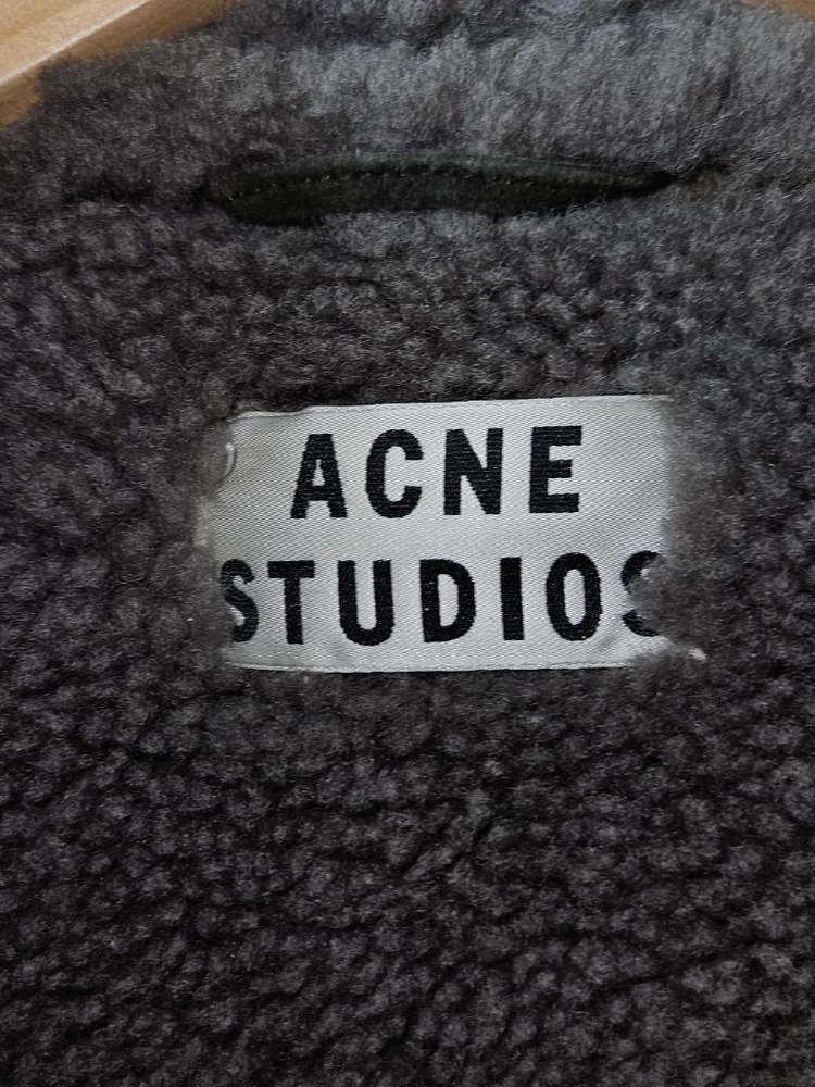 아크네스튜디오 ACNE 벨로시티 무스탕 스웨이드 자켓 카키 34 (백화점 정품) 이미지