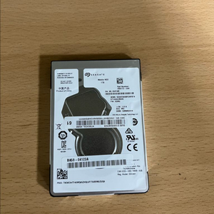 씨게이트 1TB 2.5인치 하드디스크 HDD 외장하드 노트북 컴퓨터 이미지
