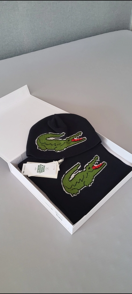 새상품)라코스테 비니 & 머플러 이미지