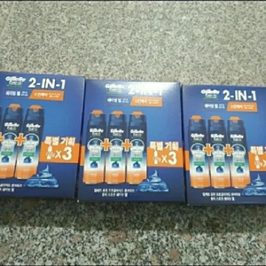 새상품 질레트 프로글라이드 센서티브 2IN1 퓨어 스포츠 쉐이빙젤 170g 9개 이미지
