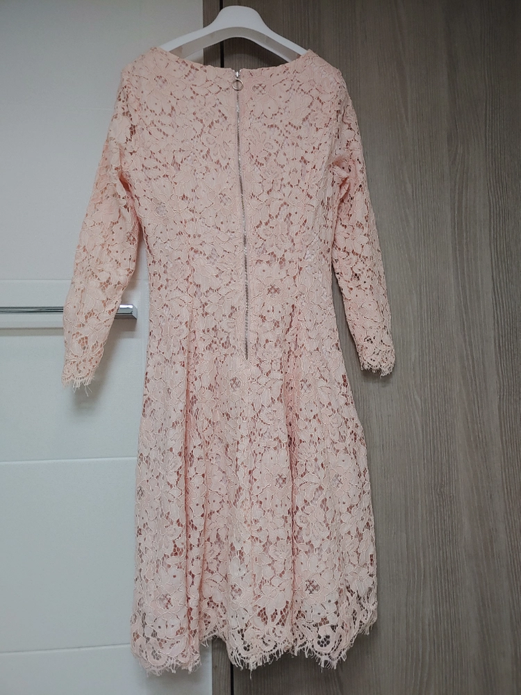 소프트심볼 레이스 원피스 4사이즈 벚꽃핑크 이미지