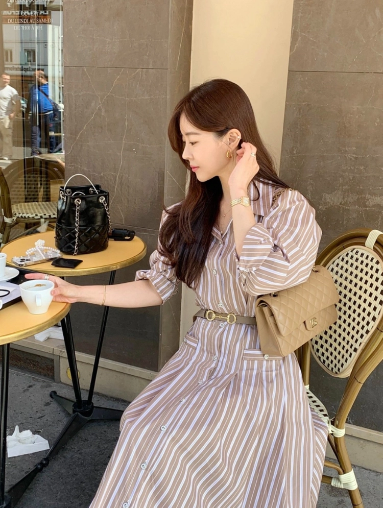 (새상품)바이씨니 폴셔츠 원피스 판매합니다 이미지