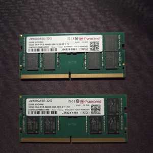 (마이크론 DRAM 사용) 트랜센드 DDR5 5600 64GB (32GBx2) 노트북 램 이미지