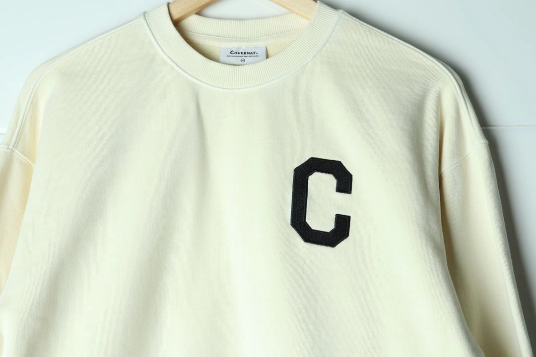 W(S) 커버낫 맨투맨 티셔츠 빅로고 C 아이보리 이미지