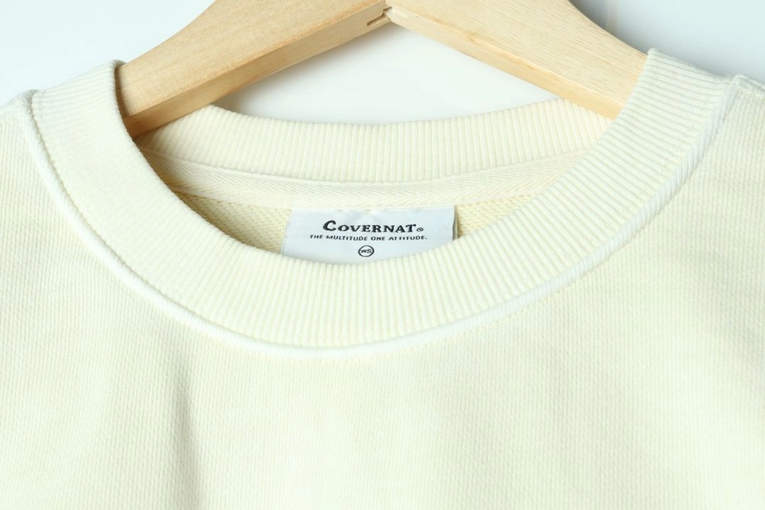 W(S) 커버낫 맨투맨 티셔츠 빅로고 C 아이보리 이미지
