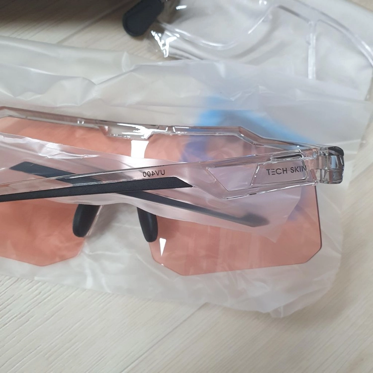 테크스킨 클리어 V1 UV400 변색 편광 스포츠 러닝 골프 선글라스_로즈 쿼츠 이미지
