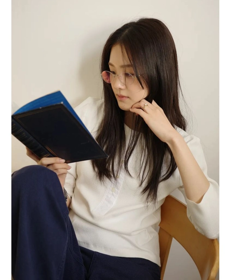 YUN 윤 안경 karo 블루라이트차단 오벌메탈안경 이미지