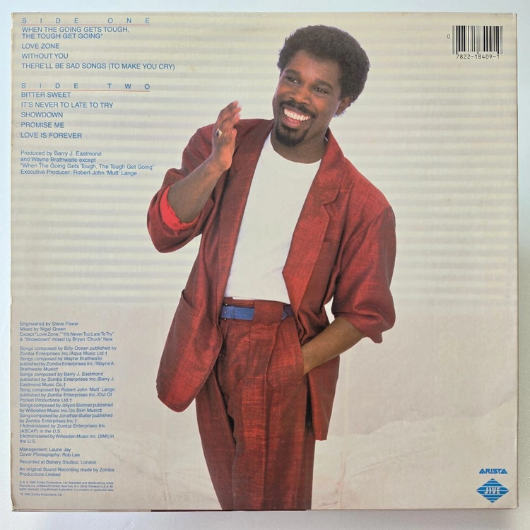 (미국/LP) 빌리 오션 Billy Ocean - Love Zone 이미지