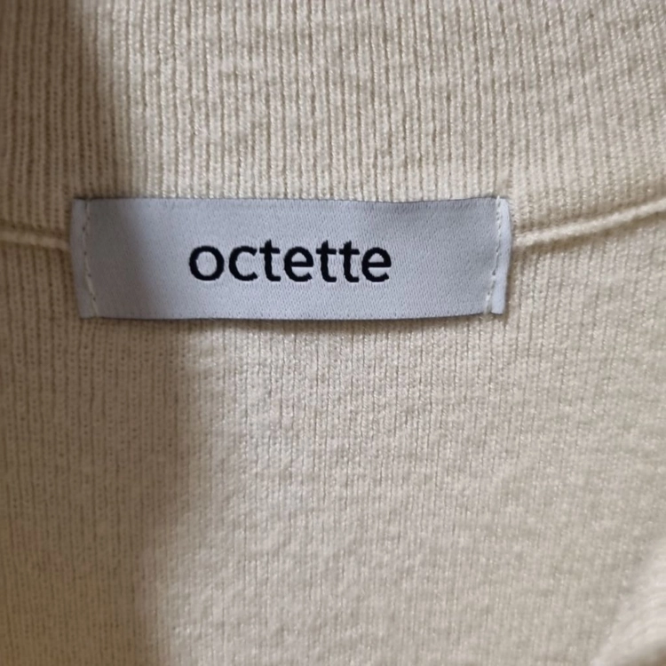 [오떼뜨 octette] 하프집업 롱 니트 원피스 (아이보리·크림 / FREE) 이미지