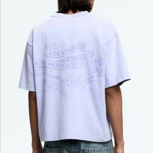 H&M 워싱 그래픽 반팔티 이미지