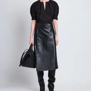 (정품)프로엔자슐러 Proenza Schouler 블랙 크루넥 블라우스탑 이미지