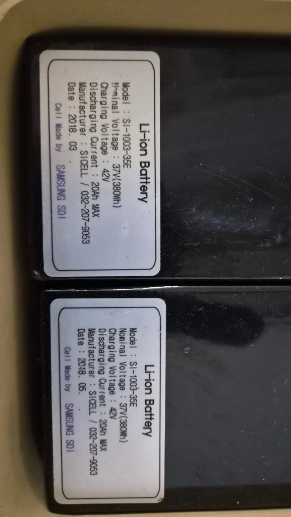 전기자전거 배터리 36v 20ah 2개일괄 벨라 전기자전거 이미지