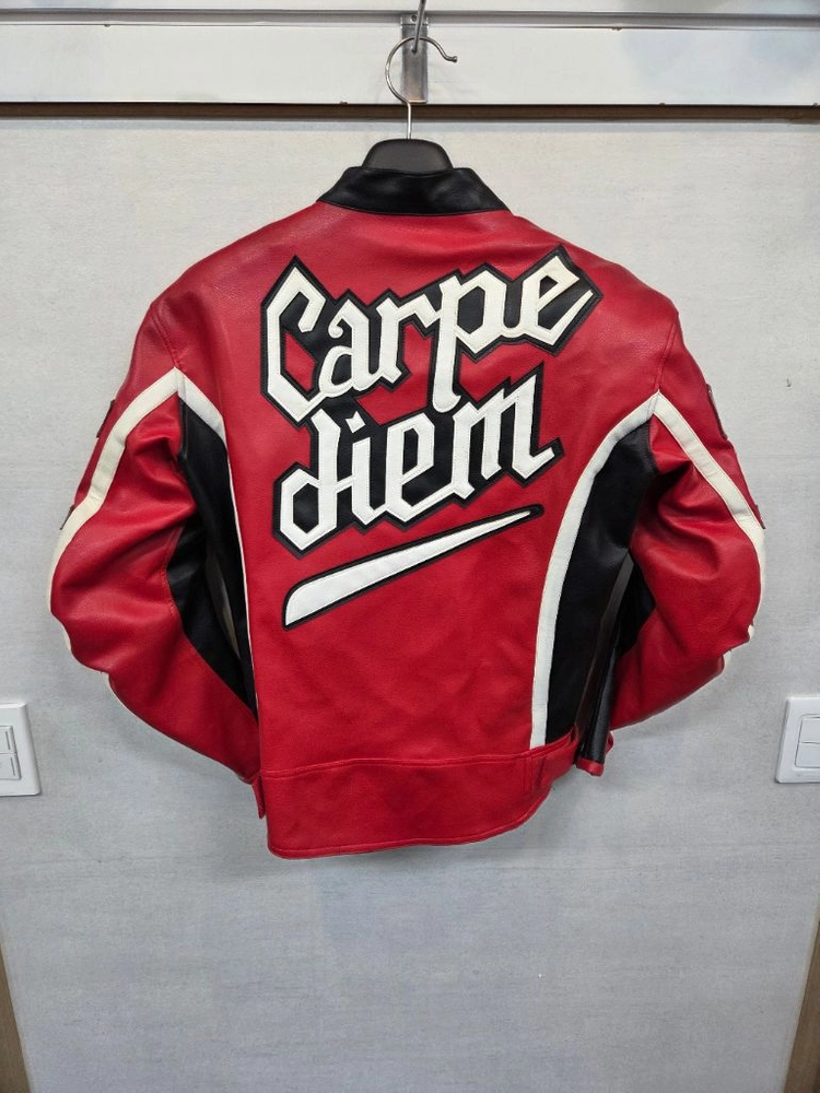 carpe diem 모터사이클 레이싱 라이더 가죽 자켓 s 이미지