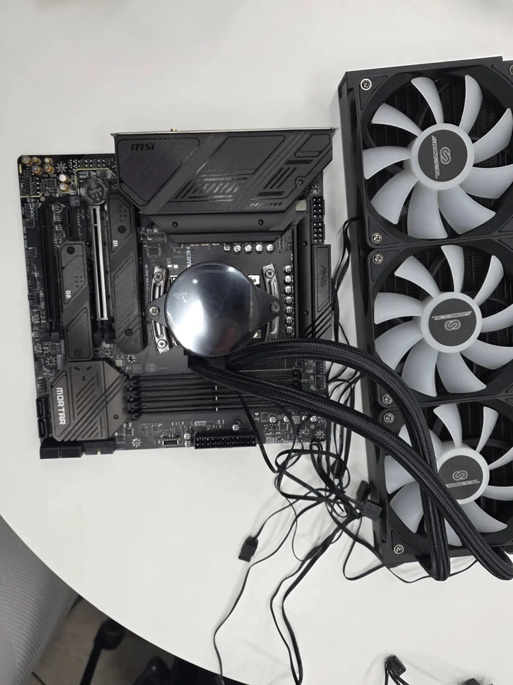 MSI B650M 박격포 WIFI + 라이젠 9 7900X + 3RSYS WCL 360 일괄 이미지