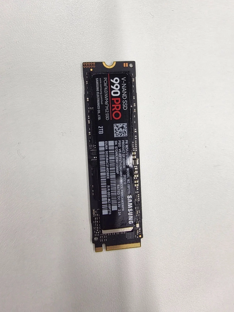 삼성 990 PRO NVMe M.2 SSD 2TB 중고 - 안심되는 중고거래