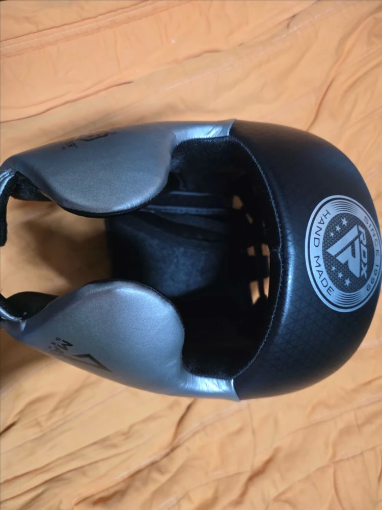 RDX L1 Mark Full Face Pro 복싱 헤드기어 블랙/실버 이미지