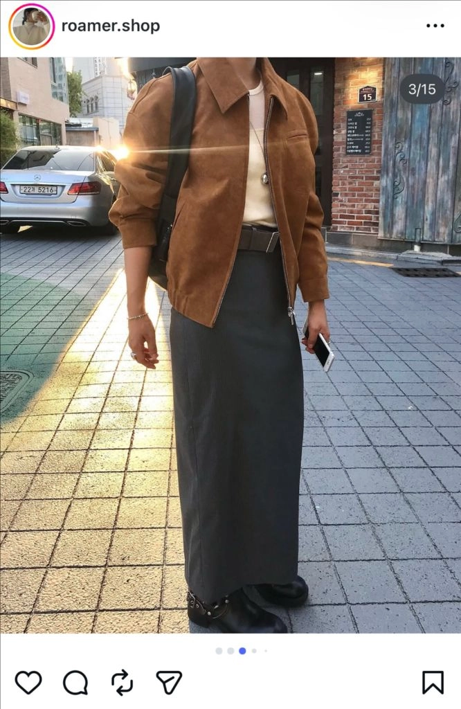스웨이드 자켓 , 쇼핑몰 로우머에서 구매 이미지