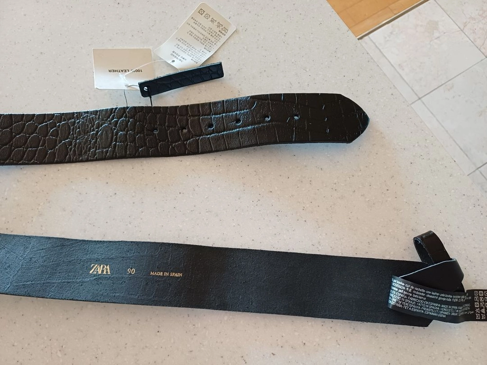 미사용 자라 ZARA 가죽밸트 판매합니다 이미지