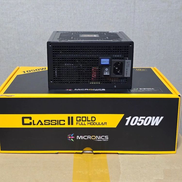 마이크로닉스 1050w 클래식 ll 골드 풀모듈러 팝니다 이미지