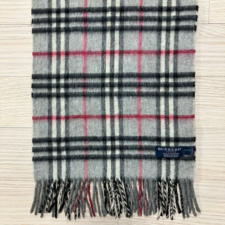 [정품] 버버리 그레이 노바체크 캐시미어 머플러 (burberry) 이미지