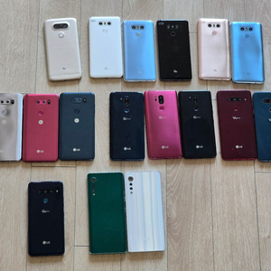 LG G6, G7, G8, V30, V40, 벨벳 목업 모형폰 이미지