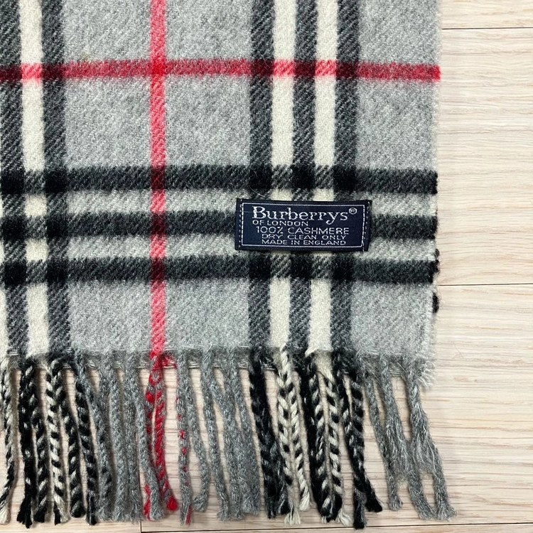 [정품] 버버리 그레이 노바체크 캐시미어 머플러 (burberry) 이미지