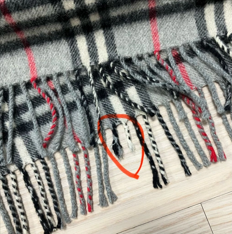 [정품] 버버리 그레이 노바체크 캐시미어 머플러 (burberry) 이미지