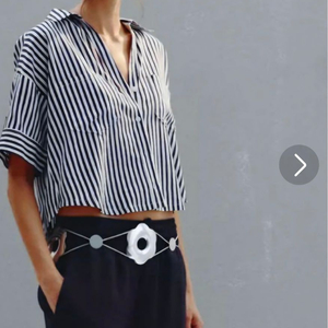 ZARA 자라 스트라이프 셔츠 남방 S보관 새제품 택포 이미지