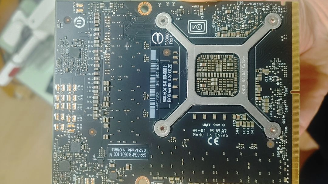 dell 프리시젼 7720노트북용 NVIDIA 쿼드로 p3000 6g 이미지