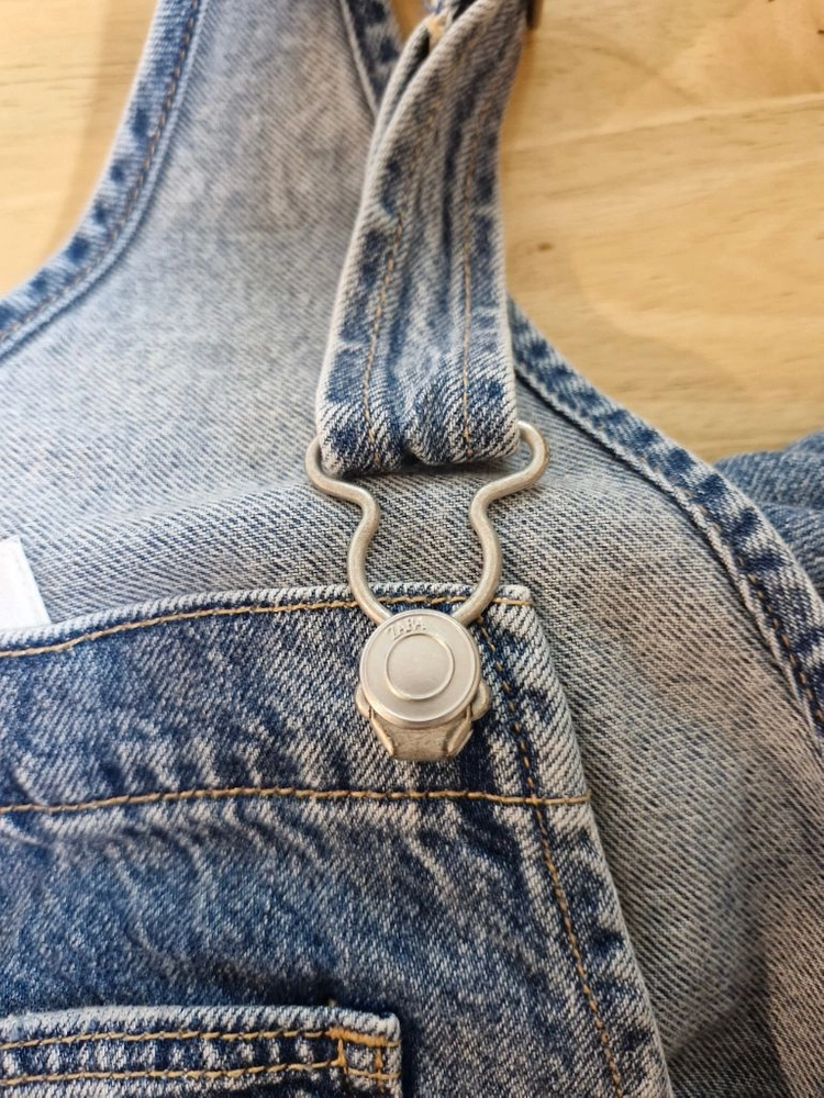 ZARA 키즈 데님 멜빵바지 12~13세 156Cm 이미지
