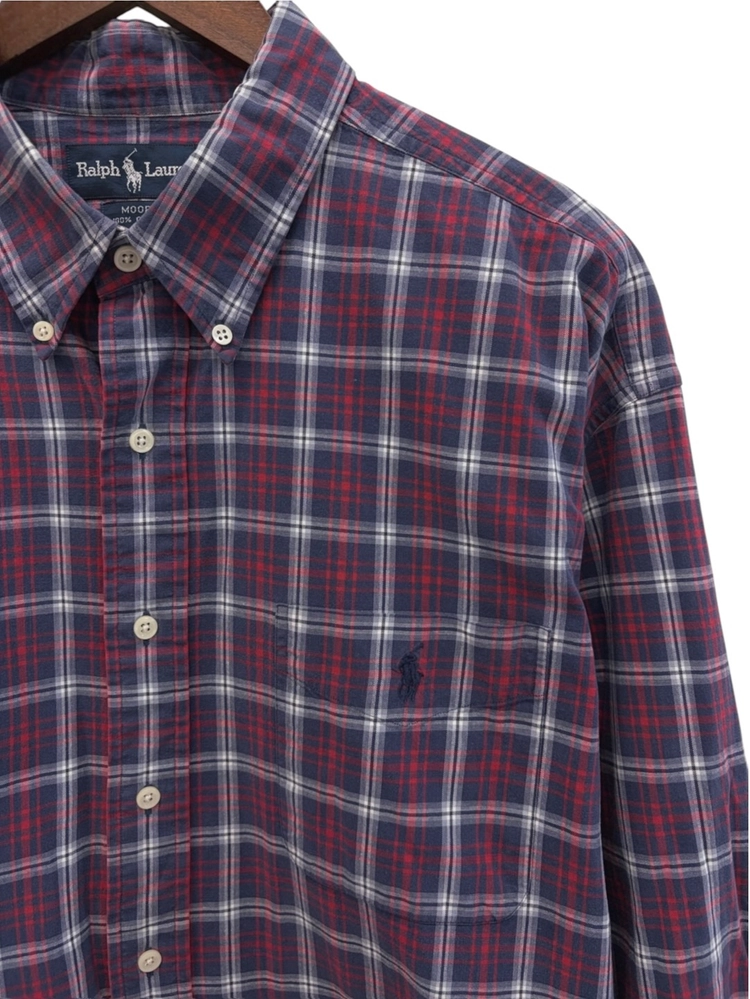 90년대 폴로 무레 체크 포켓 셔츠 (2XL) 이미지