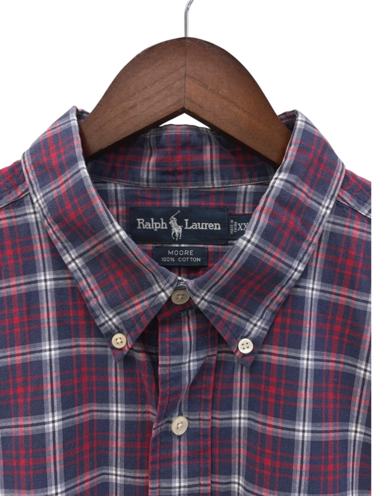 90년대 폴로 무레 체크 포켓 셔츠 (2XL) 이미지