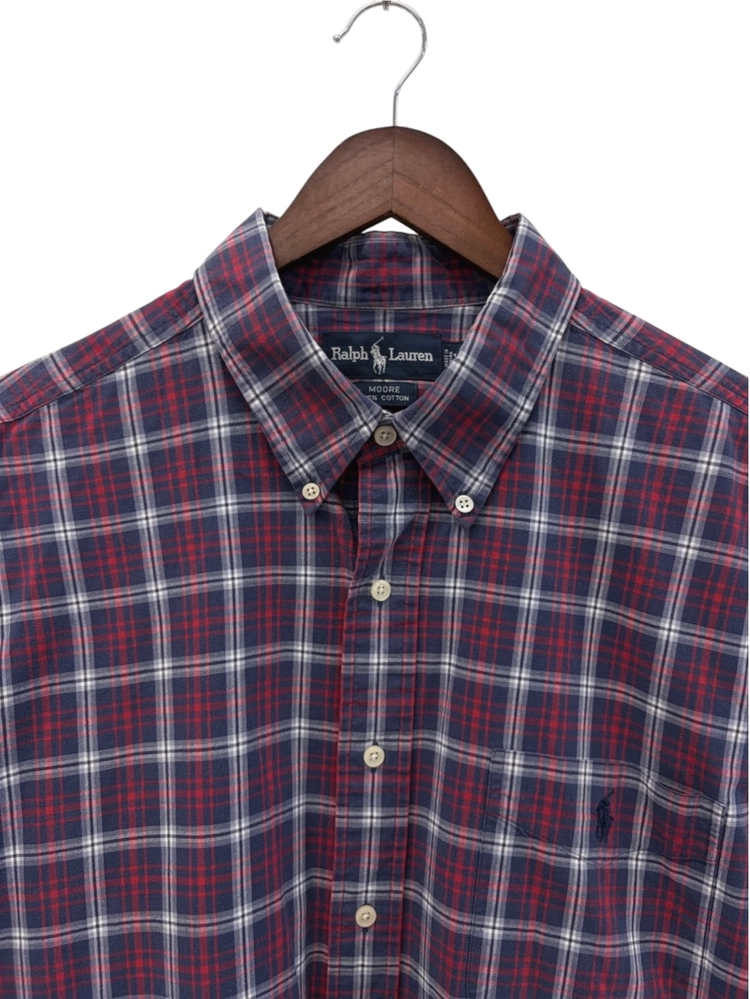 90년대 폴로 무레 체크 포켓 셔츠 (2XL) 이미지