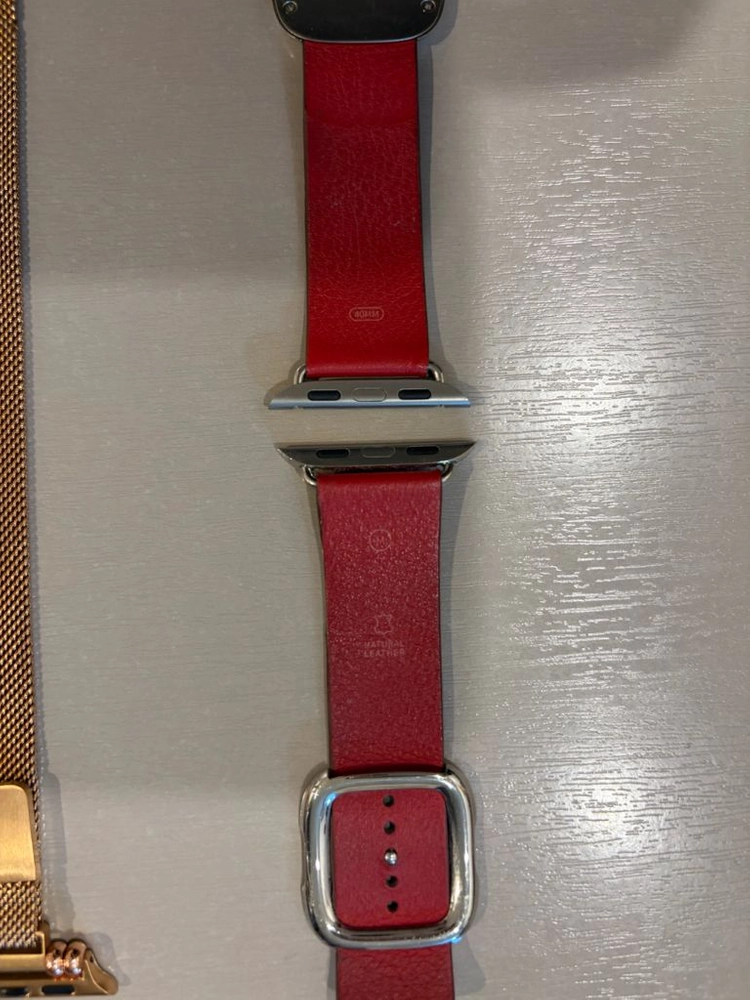 애플워치 밴드 레더 모던버클 루비 40mm M사이즈 이미지