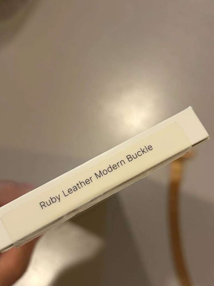 애플워치 밴드 레더 모던버클 루비 40mm M사이즈 이미지