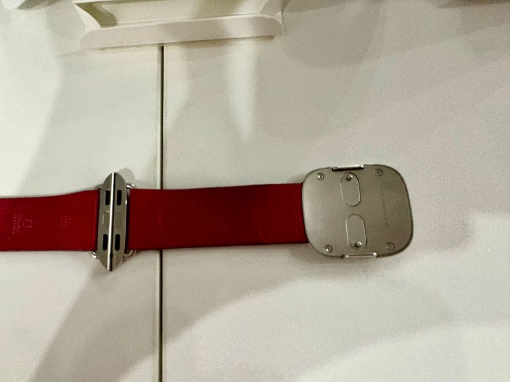애플워치 밴드 레더 모던버클 루비 40mm M사이즈 이미지