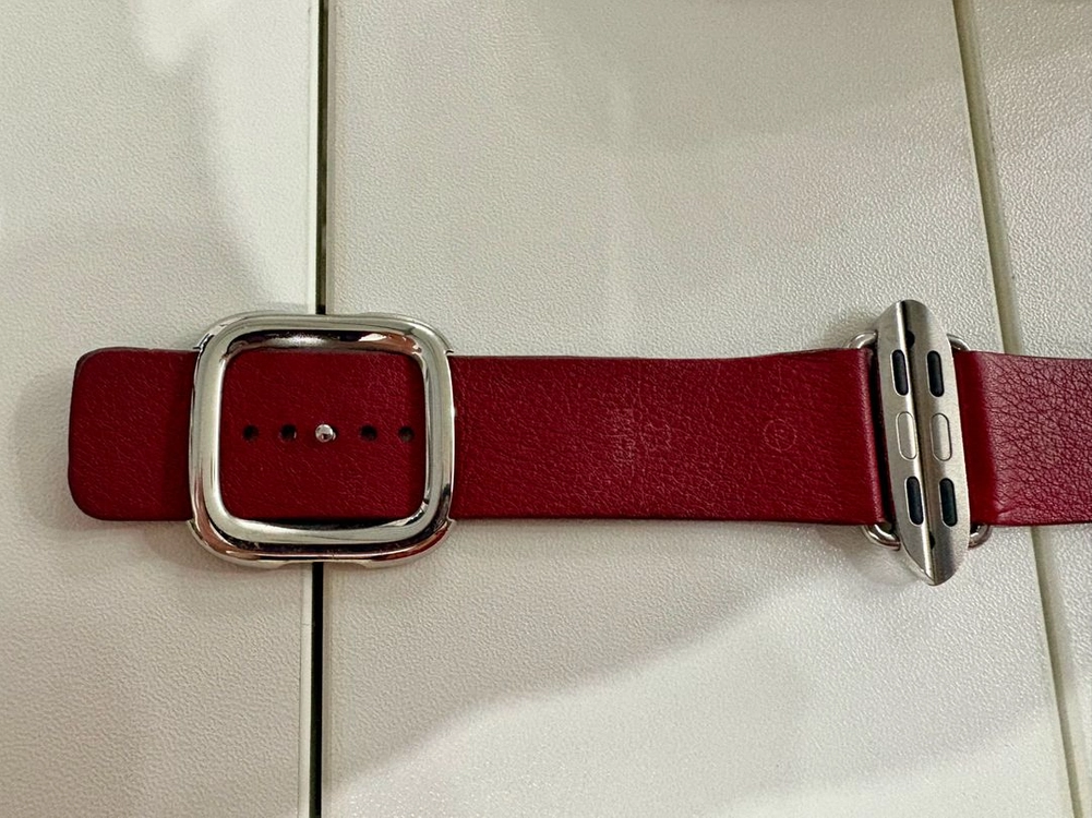 애플워치 밴드 레더 모던버클 루비 40mm M사이즈 이미지