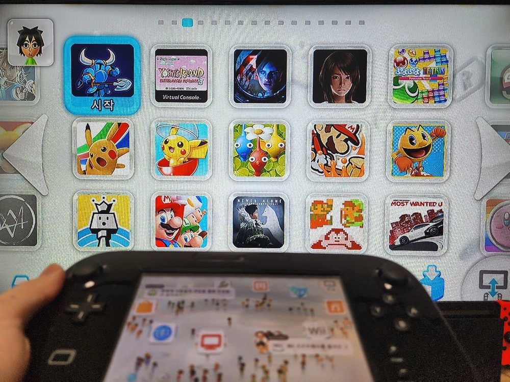 닌텐도 위유 Wii u 블랙 wiiu 이미지