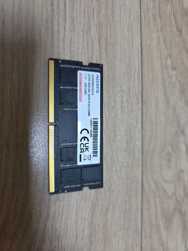 ADATA DDR5 5600 32GB SODIMM 노트북용램 신동품 이미지