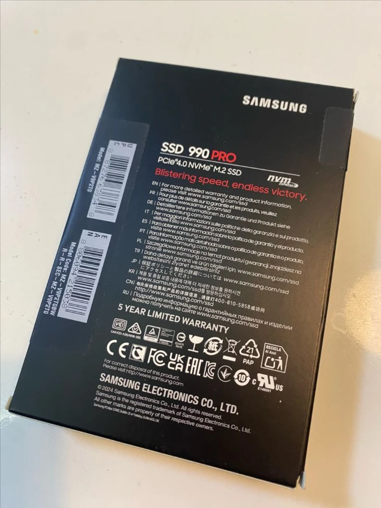삼성 SSD 990pro 2TB 이미지