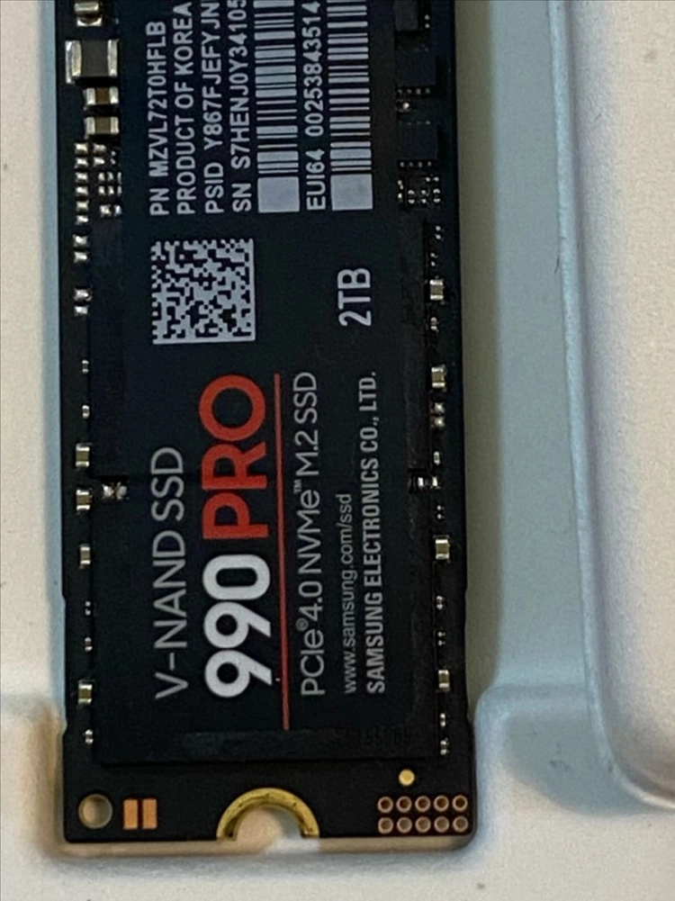 삼성 SSD 990pro 2TB 이미지