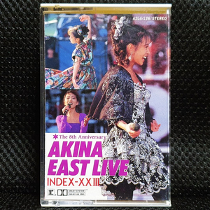 나카모리 아키나 AKINA EAST LIVE INDEX-XXIII 카세트 테이프 이미지