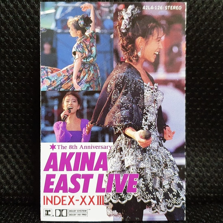 나카모리 아키나 AKINA EAST LIVE INDEX-XXIII 카세트 테이프 이미지