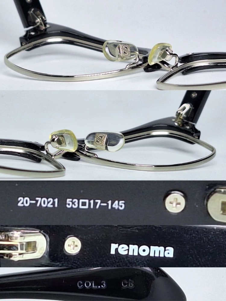 레노마 RENOMA 20-7021 안경테 선글라스테 53mm 하금테 일본 빈티지 아메카지 레트로 Y2K 패션 수입 이미지